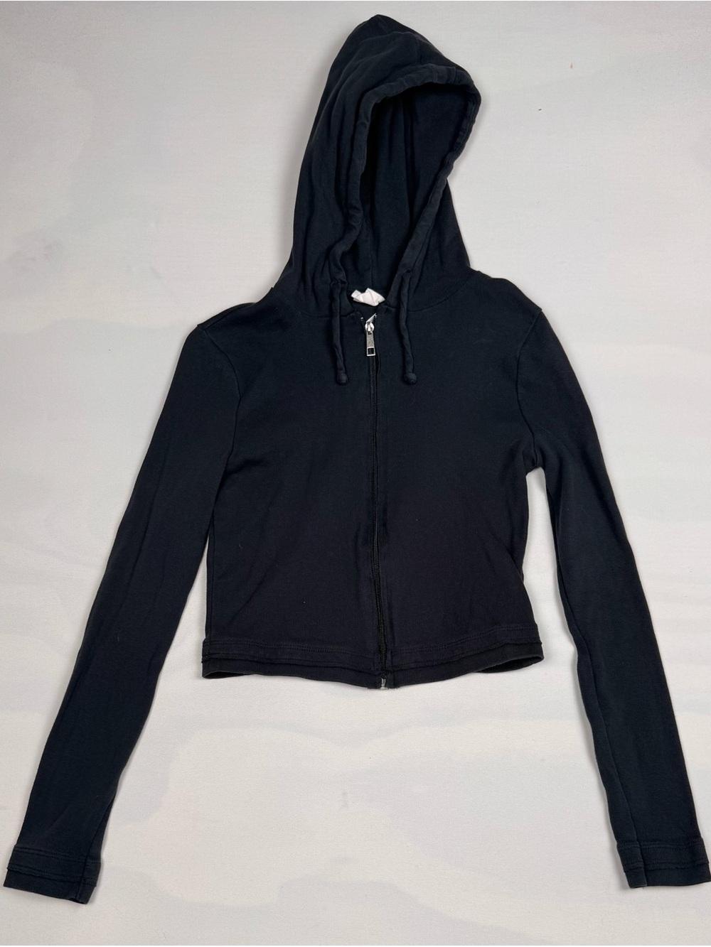 Out From Under Long Sleeve Full Zip Hooded Sweater Black Women’s M